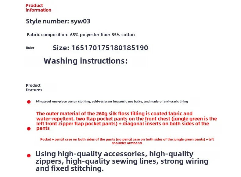 Men Winter Waterproof Thick Cotton Jumpsuit Clothing Outdoor Convenient Sports Camo Jacket Warm Cold Proof Hooded Work Clothes