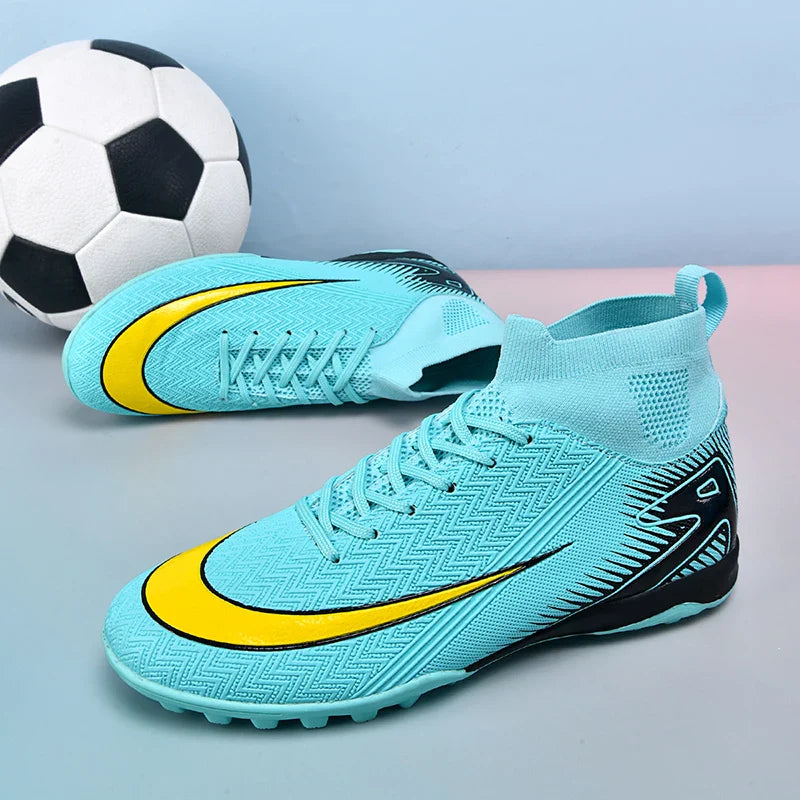 New Men Football Boots Kids Ankle Cleats Grass Soccer Shoes Futsal Indoor Sport Match Training TF/FG Hot-selling High-quality