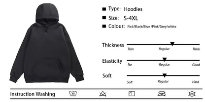 I Hate Fleece-Lined  Graphic Print  Hoodie Men Women Hip Hop Alternative Heavy Metal Oversized Streetwear Male Fashion Hoodies