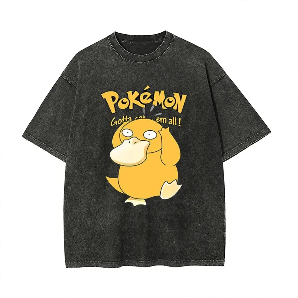 Psyduck Graphic T Shirt Man Women Anime Short Sleeve Tee Summer 2026 Streetwear Casual Tops Y2k