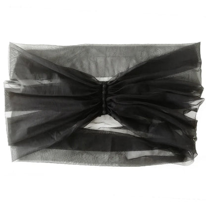 Women Pleated Tulle Sheer Wrap Wedding Bridal Off the Shoulder Stole Elegant Formal Shawl with Button Ivory Customizabl