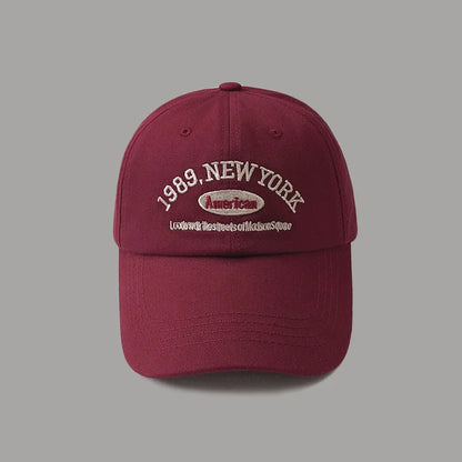 Retro Letter Embroidery Baseball Cap for Men and Women Curved Brim Hat Summer Outdoor Soft Top Caps Casual Snapback Sun Hats