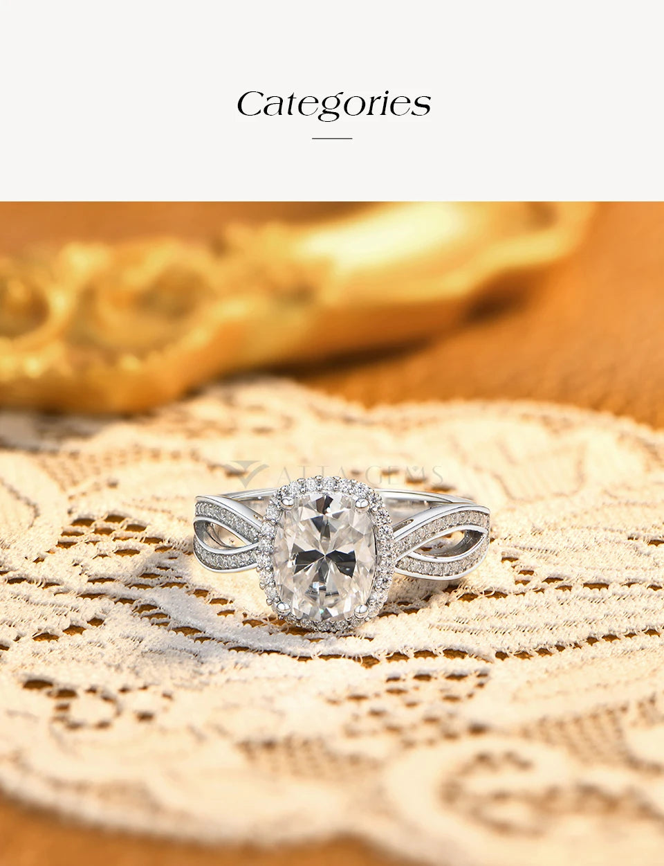 Cushion Cut 2ct Moissanite Engagement Rings Women S925 Silver 18K Gold Split Shank Wedding Band Luxury Jewelry for Her