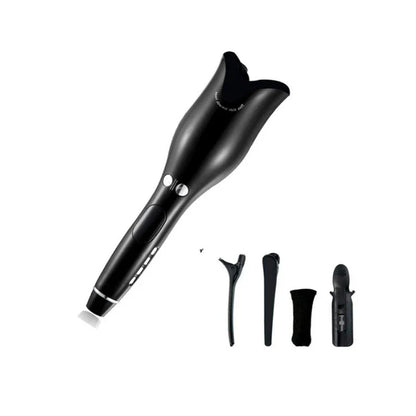Rose-shaped Multi-Function LCD Curling Iron Professional Hair Curler Styling Tools Curlers auto rotating ceramic hair curler