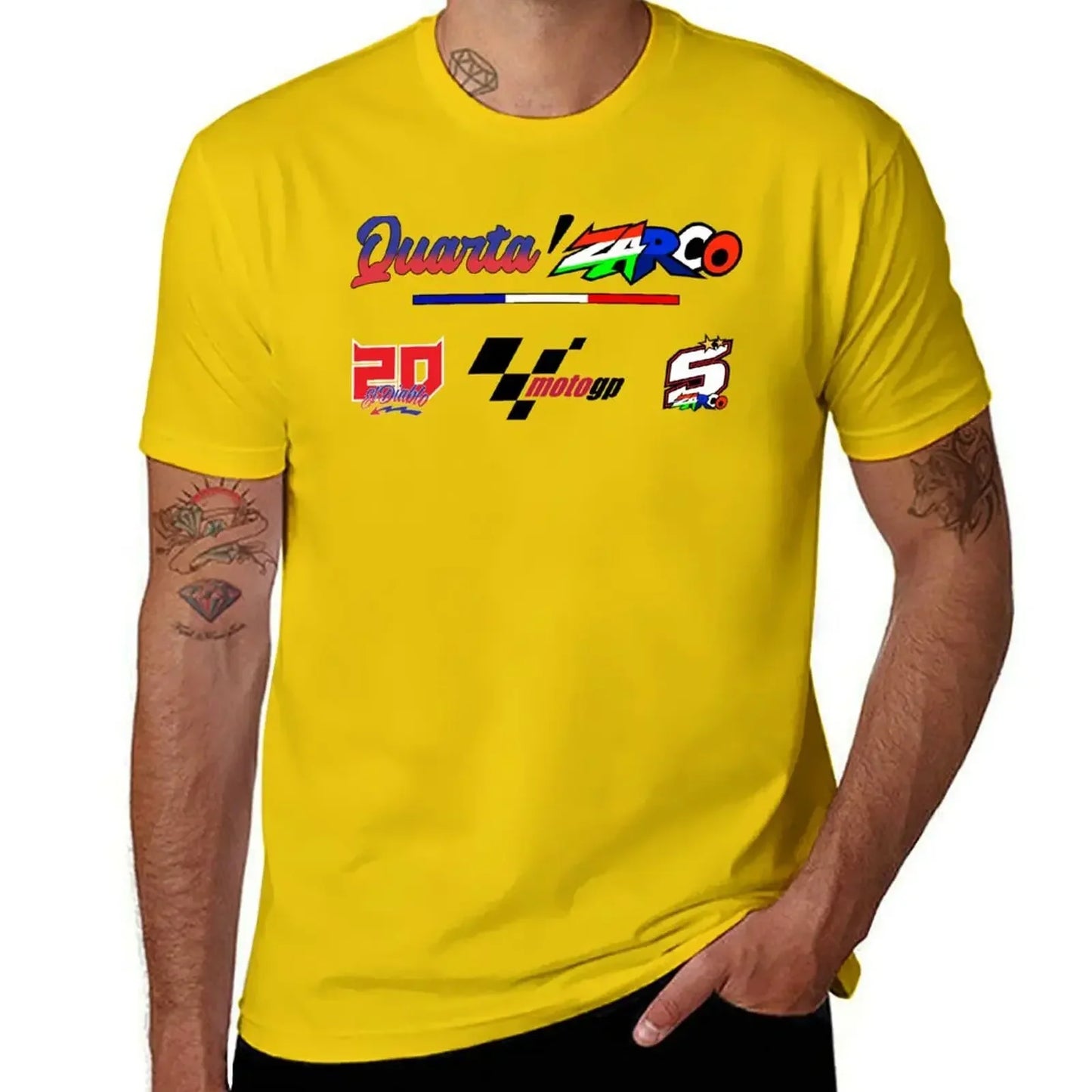 Quartararo x Zarco T-Shirt aesthetic clothes plus size tops vintage clothes cotton graphic tees mens t shirt graphic