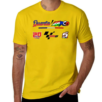Quartararo x Zarco T-Shirt aesthetic clothes plus size tops vintage clothes cotton graphic tees mens t shirt graphic