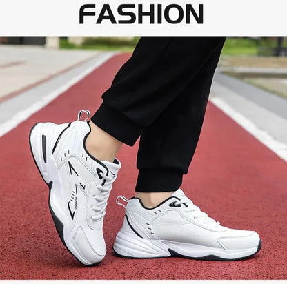 Tênis Chunky Masculino Sola Grossa Versátil 2025 Nova Tendência Cadarço de Malha Respirável Tênis Esportivo Casual Solas Macias Aumentadas
