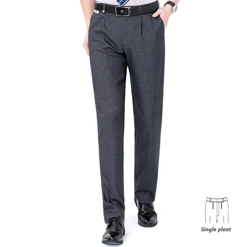 Men's High-End Summer Wool Blend Trousers, Traf Suit Pants,Business Formal , Man Pants,Wool Dress Pants for Men