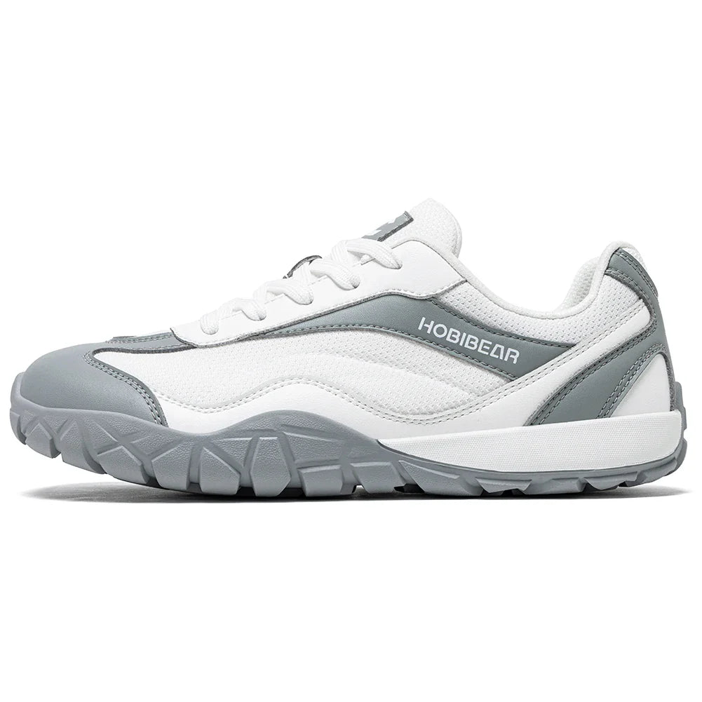 Barefoot Hiking Shoes Unisex Wide Width Trail Running Sneakers Zero Drop Artificial Leather Retro Walking Shoes