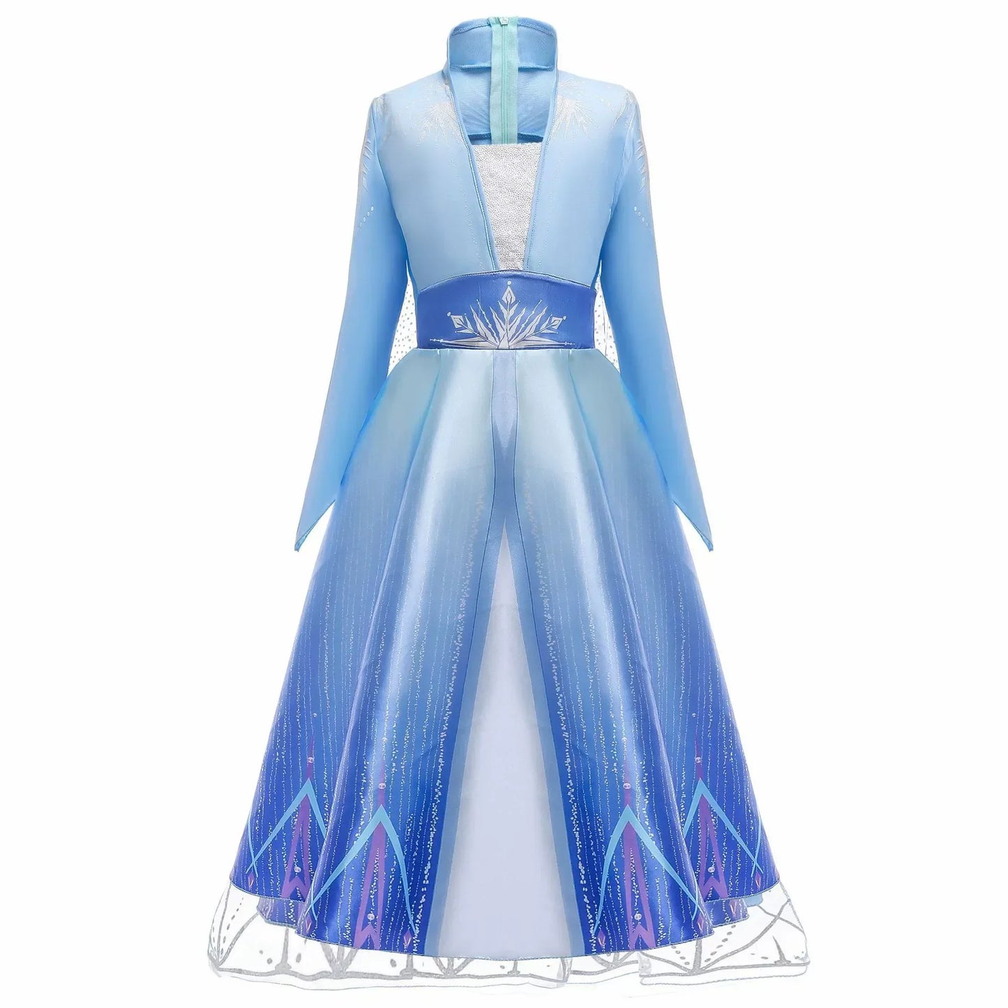 Frozen Elsa Princess For Girls Cosplay Costume Kids Mesh Snow Queen Carnival Birthday Party Dress Up Clothes 2-10Yrs Gown