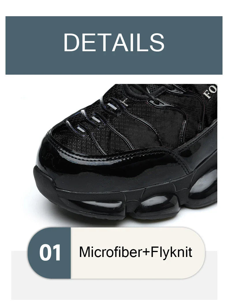 Fashion Safety Protective Shoes Men Safety Shoes Anti-smash Anti-puncture Work Shoes Steel Toe Men Comfortable Work Boots