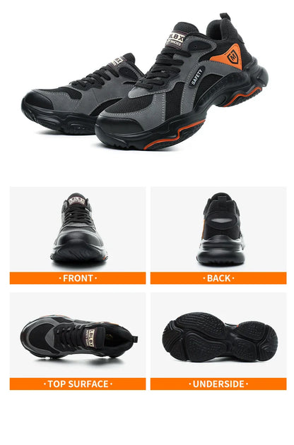 Lightweight Safety Shoes Men Work Shoes Steel Toe Cap Working Boots Sneakers Man Anti Puncture Breathable Sport Work Footwear