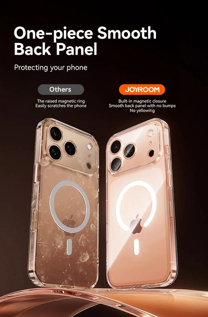 Magnetic Case For iPhone 17 Pro Max Case Anti Yellow Transparent Cover For iPhone 17 Pro Max Wireless Charger Thin Cover