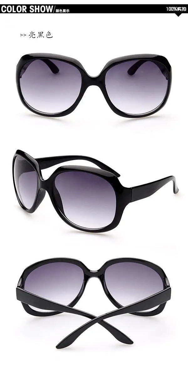 New Large Frame Circular Shape Sunglasses Women Design Brand Fashion Sun Glasses Outdoor Driving Lady Eyewear UV400 Gafas De Sol
