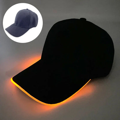 Baseball Caps Night Glow Light Cap Boys Girls Fashion Headwear Costumes Accessory Caps Hats