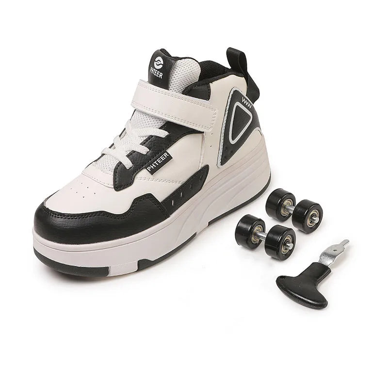 Children Roller Skate Shoes Kids Autumn Children Fashion Casual Sports Toy Birthday Gift Games Boys 4 Wheels Sneakers Girls