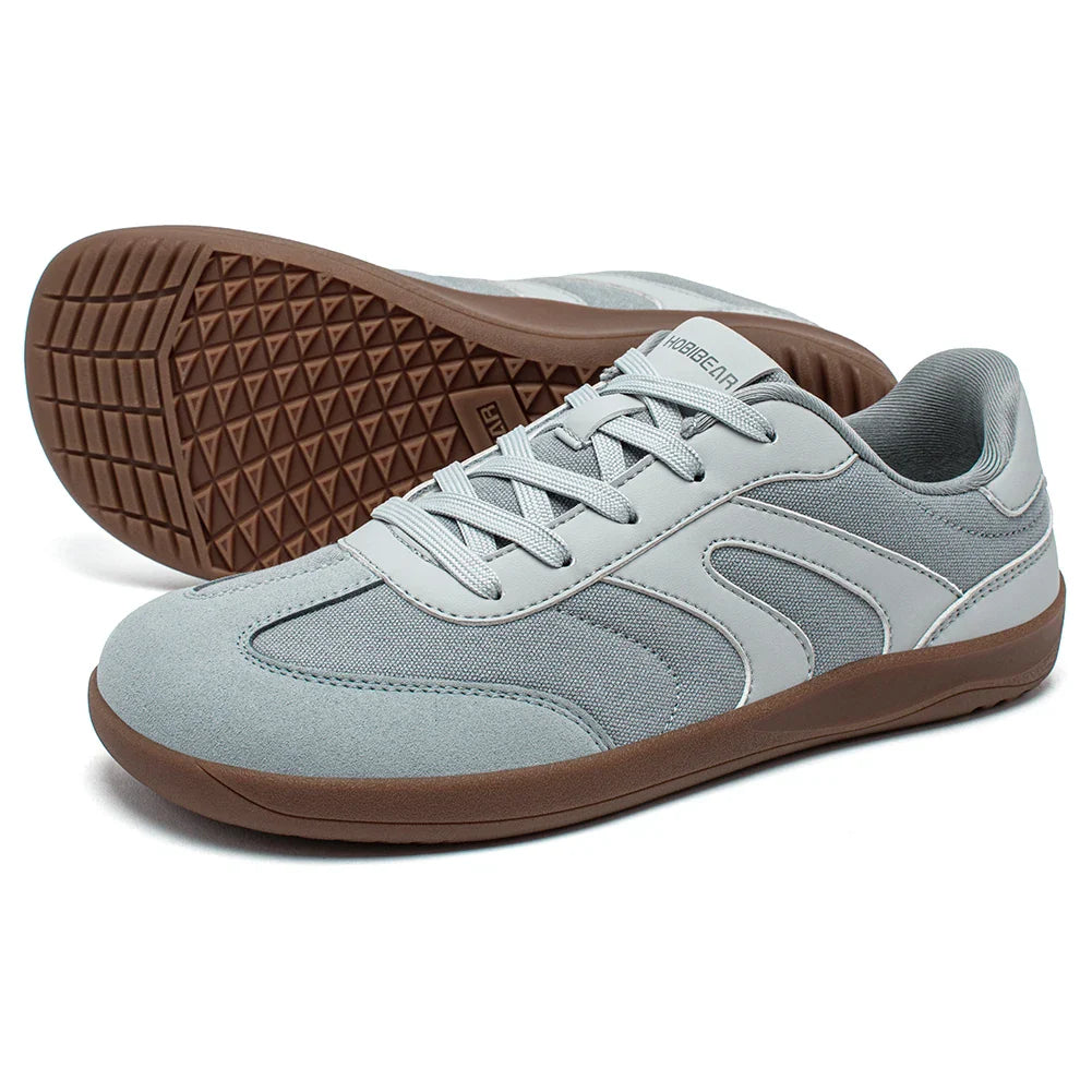 Barefoot Wide Toe Sneakers Unisex Zero Drop Minimalist Canvas Shoes Non Slip Lace Up Walking Sneaker