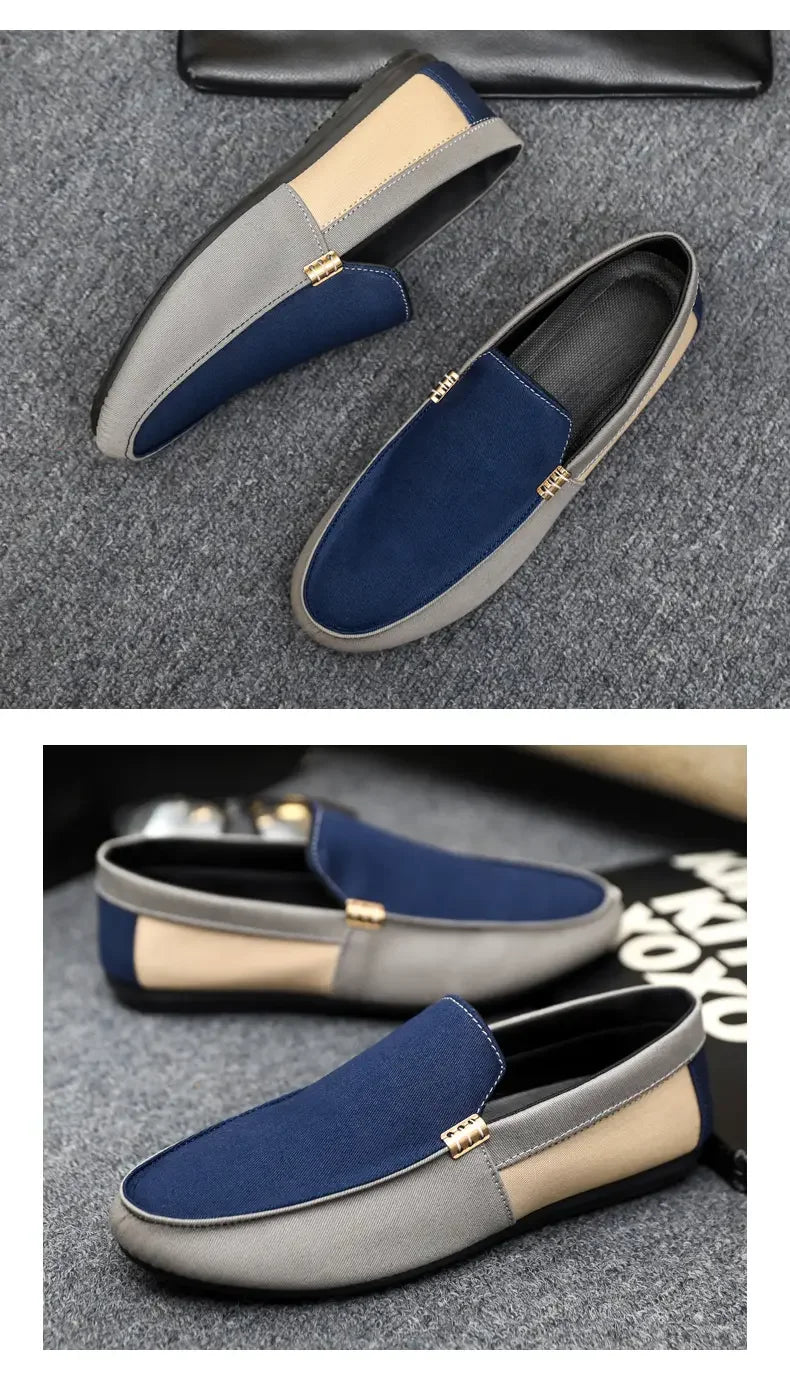 Business Shoes Fashion Casual Shoes Man Luxury Leather Loafers Breathable Slip on Male Boat Shoes Moccasins Driving Shoe