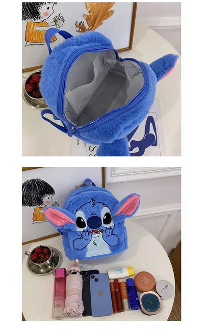 high-quality sewn plush backpack cartoon fashion 3D mini women's backpack large capacity cute children's school bag