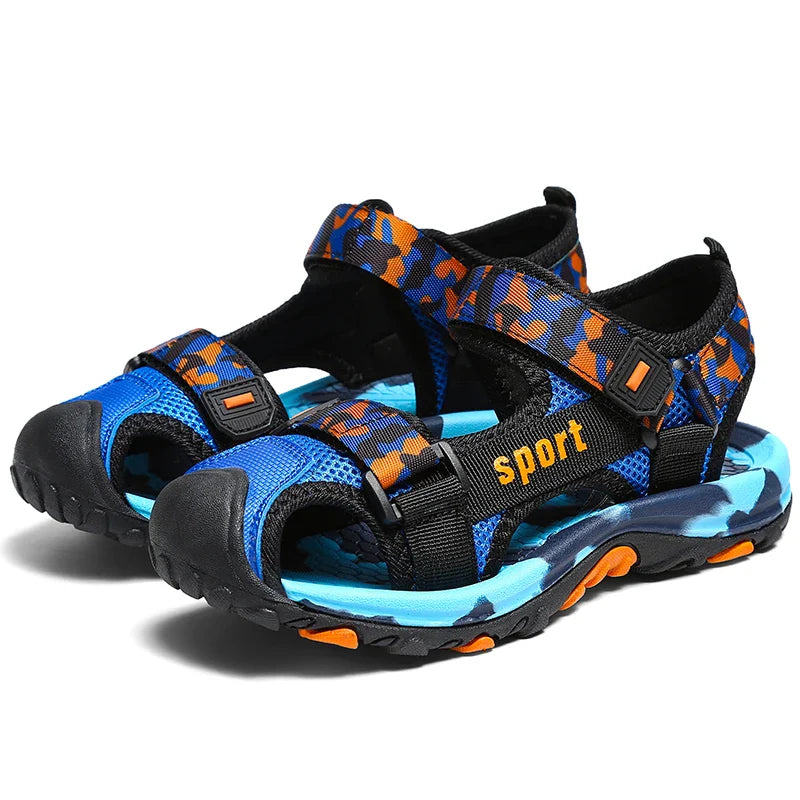 Camouflage Boy Sandals Kids Summer Shoes 2026 New Fashion Beach Outdoor Water Barefoot Shoes Sneaker Casual Sports Sandals