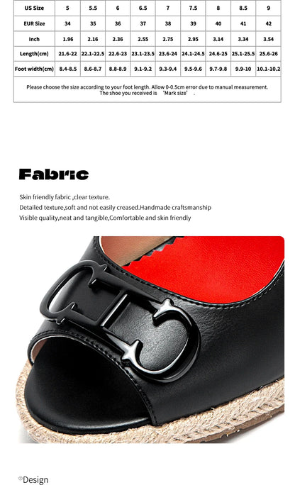 sandals summer women's casual shoes Gold INITIALS INSIGNIA PU LEATHER WEDGES Luxury brand wedge shoeses