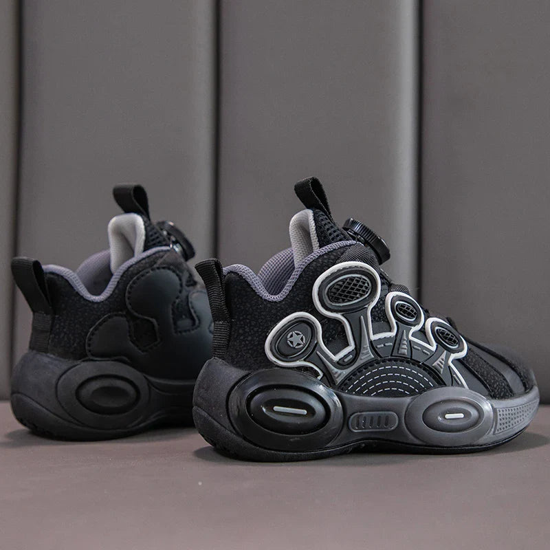 Children Fashion Sneaker Boys Casual Shoes Leather Flat Student Walking Shoes Outdoor Girl Basketball Sports Footwear Zapatillas