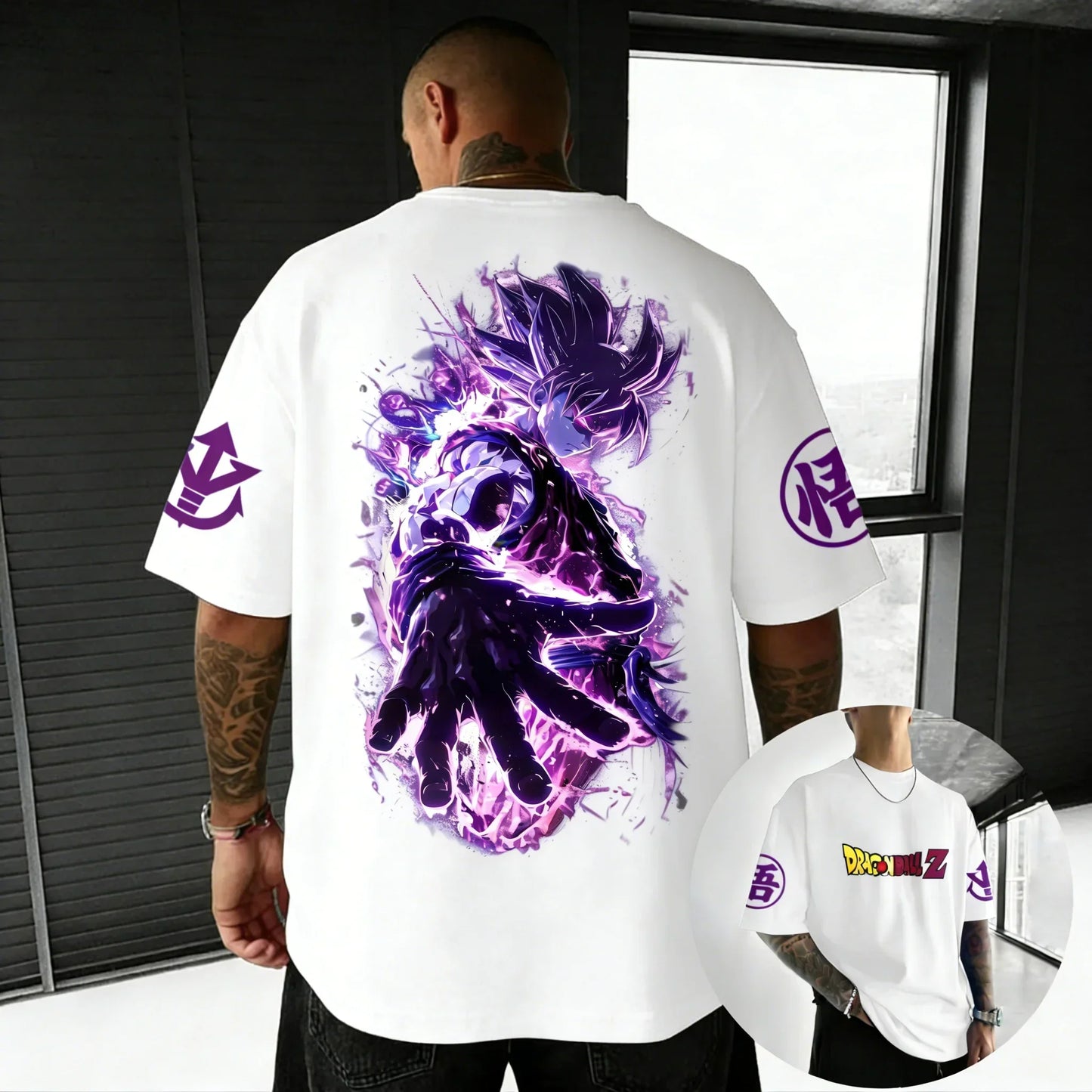 T-shirt Creative Printed Men's Harajuku Large Loose Casual Parent Child Short Sleeve