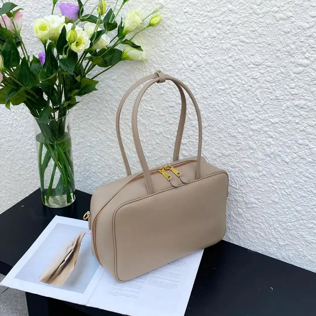 Genuine Leather Fashion Women Shoudler Black Bags Luxury Desiger Ladies Crossbody Cowhide Brown Large Bag Female Handbags Coffe