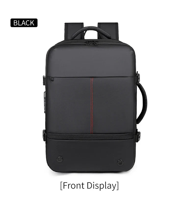 Men's Backpack with Expandable Vacuum Compression, Large Capacity, Dry and Wet Separation, Multifunctional Business Backpack for Short Business Trips