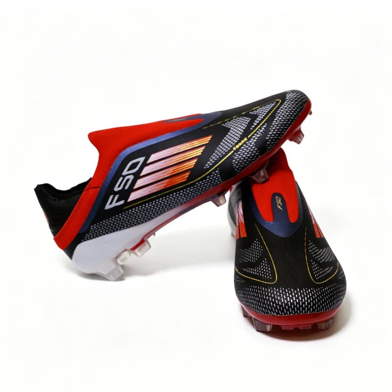 Pro Without-lace F50 Mens Soccer Shoes Boys Training Non-Slip Turf Soccer Cleats TF/FG Football Sneakers Chuteira Campo 35-45