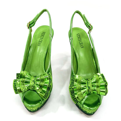 Italian Design Fashion Style Ladies Shoes With Matching Bag Set 2024 Nigerian Shoes and Bag Set in Wine Color