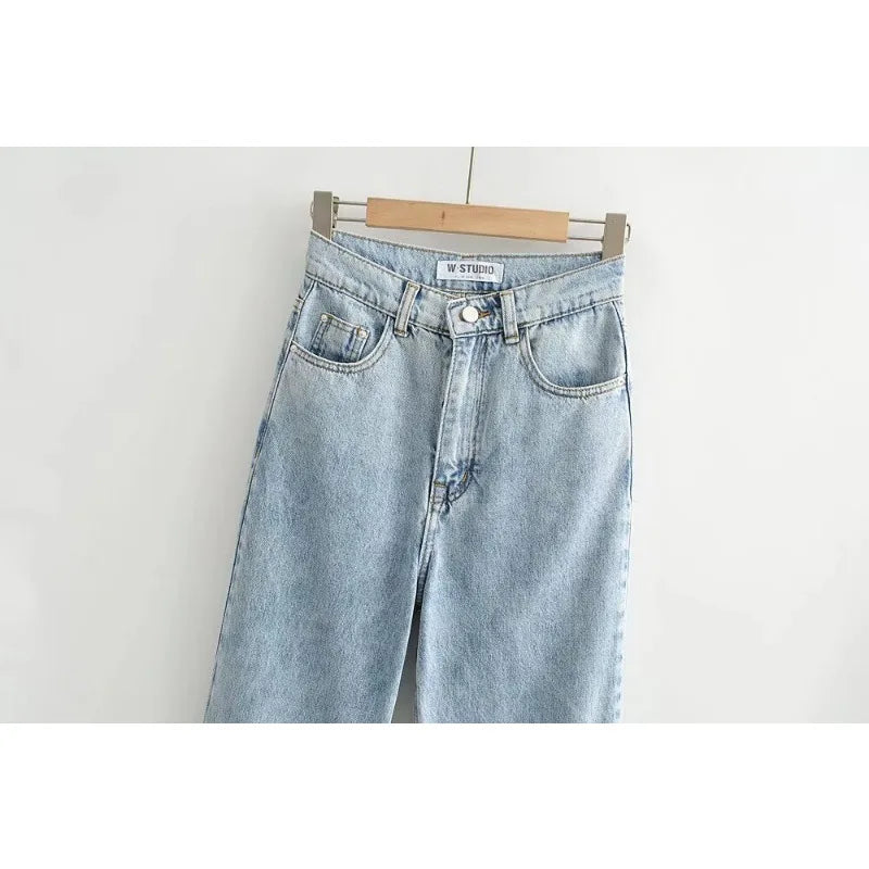 Women's High Waist Jeans Vintage Inspired Daily Uniform
