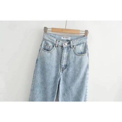 Women's High Waist Jeans Vintage Inspired Daily Uniform