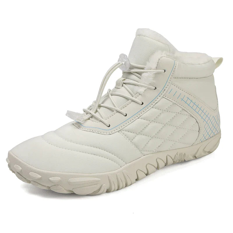 Botas de Caminhada de Inverno Barefoot Masculinas Femininas, Botas de Neve Quentes Sem Salto, Botas de Tornozelo com Biqueira Larga, Impermeáveis Minimalistas