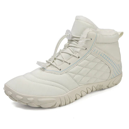 Botas de Caminhada de Inverno Barefoot Masculinas Femininas, Botas de Neve Quentes Sem Salto, Botas de Tornozelo com Biqueira Larga, Impermeáveis Minimalistas