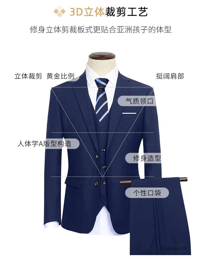 Spring Autumn Children Boy Wedding Suit Teenager Kids Formal Elegant Suits For Boy 1-14 Years Boys Suits Teens Suits Outfit Set