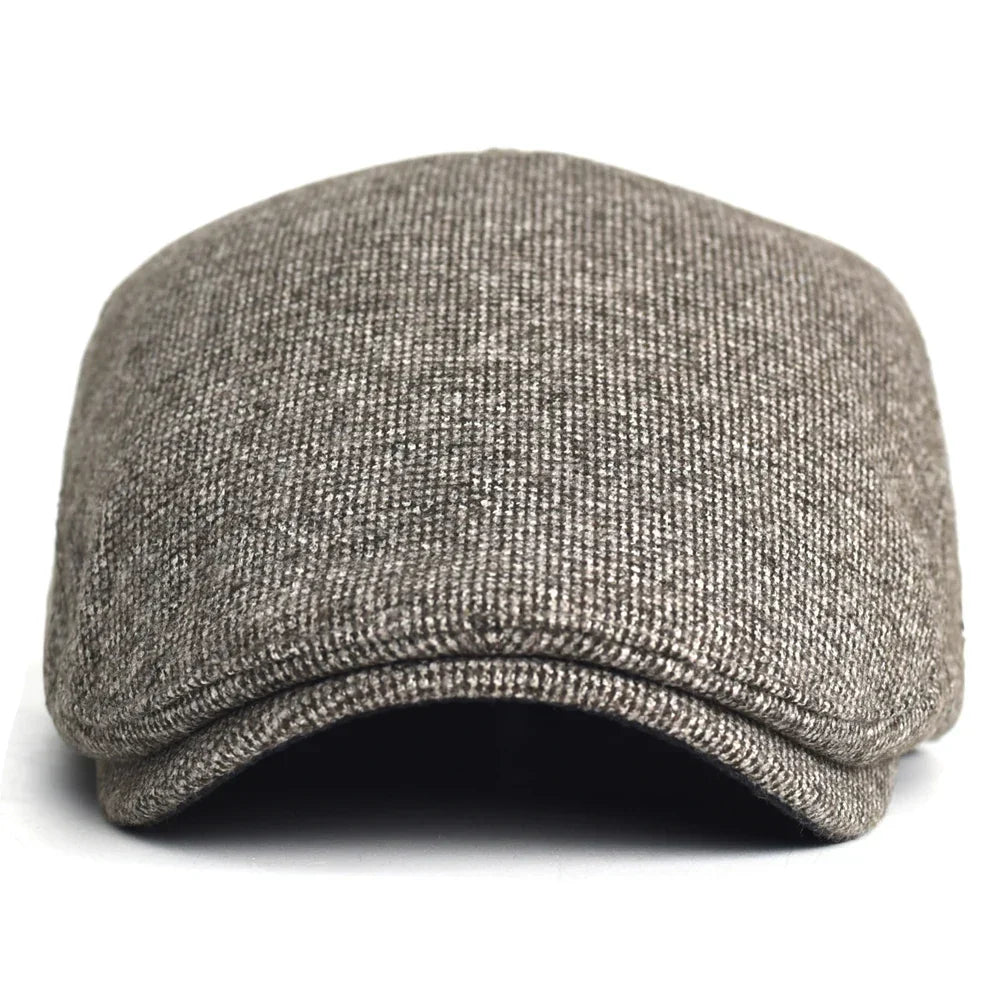 Autumn Winter Thick Warm Newsboy Caps Men Women Soft Beret Hat Casual Fashion Detective Hats Retro Driver Flat Caps
