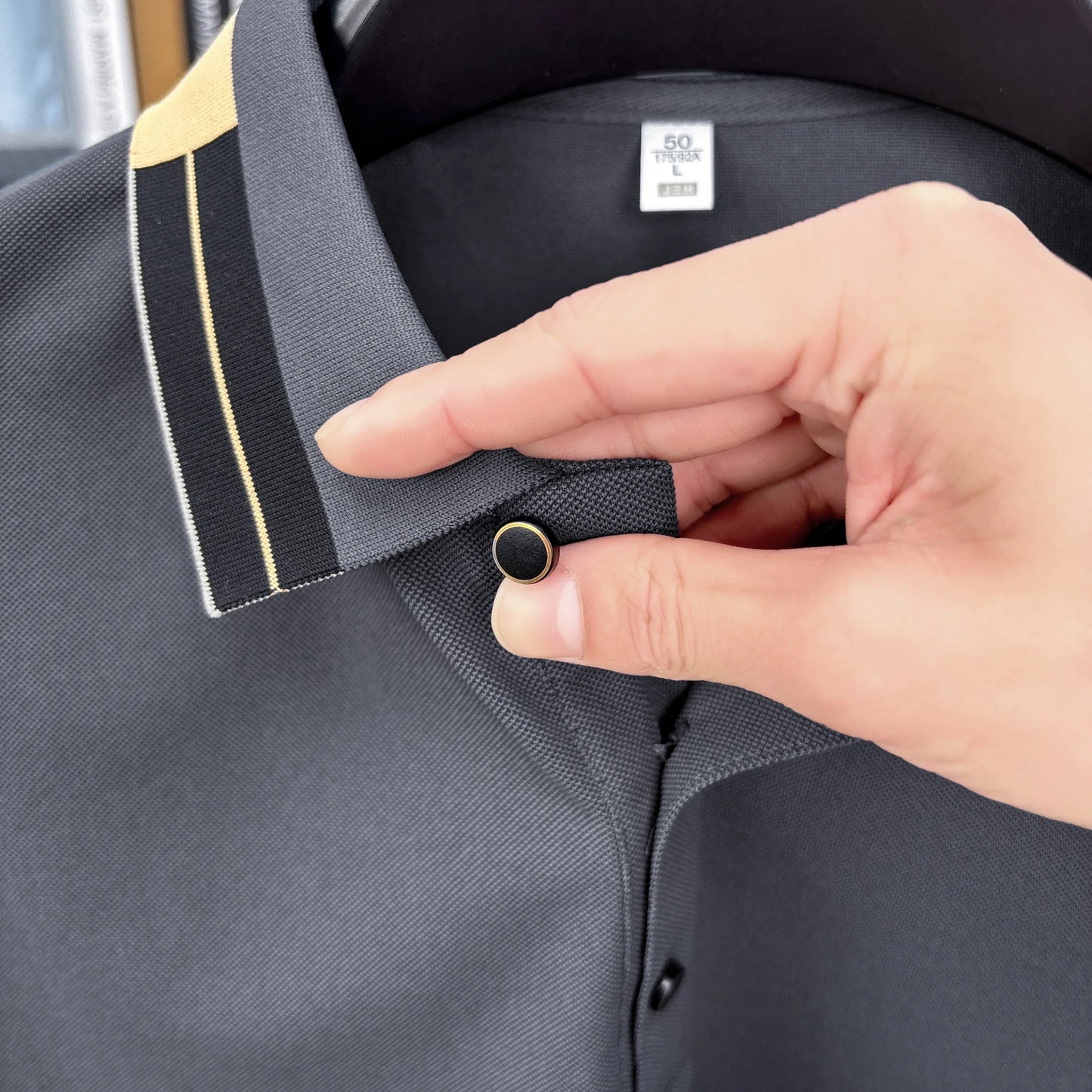 Brand Design Men's Lapel Short Sleeve Polo Shirt Summer New Arrival Letter Print T-Shirt Casual Business Fashion Men's Clothing