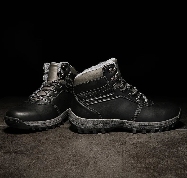 Men Boots High Quality Hking Shoes High Top Shoes Tactical Sneakers Snow Wniter Boots Outdoor Mountaineering Camping Thick Sole