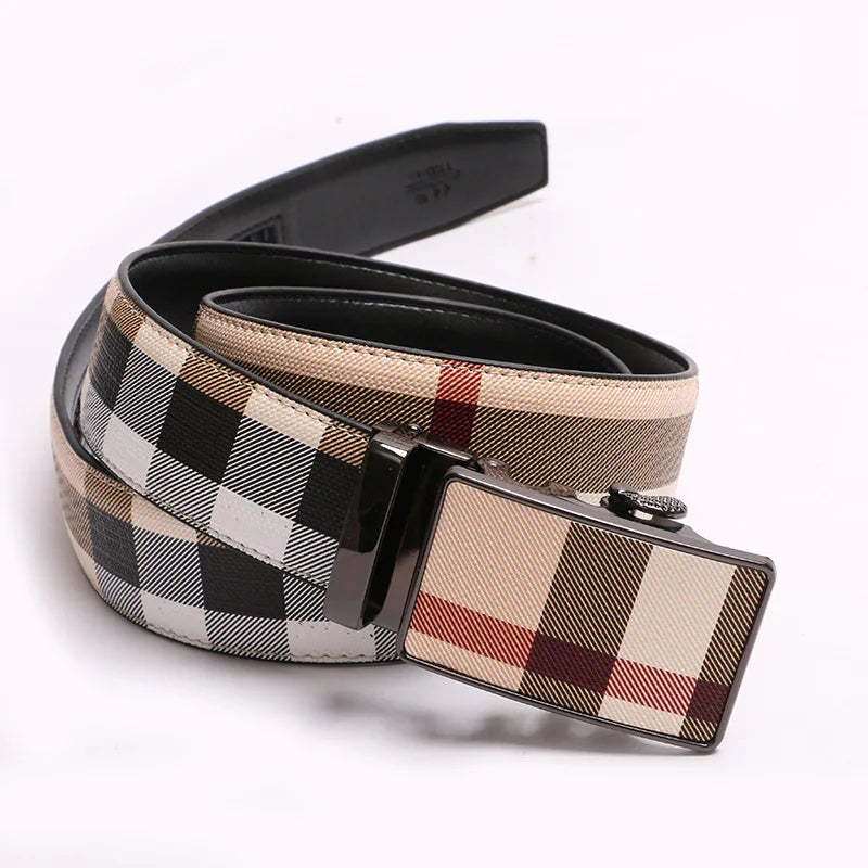 2025 New Wide 34mm Male belt Famous Style Metal Buckle Brand Men Belt Genuine Leather business Luxury Belts for Men Strap jeans