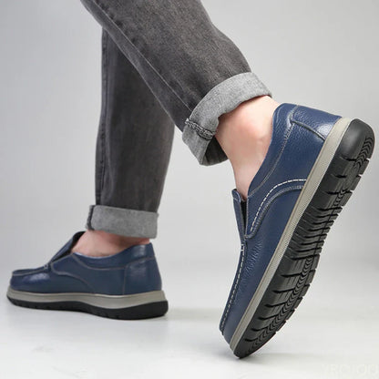 Men's High Quality Genuine Leather Loafers Handmade Men Shoes Moccasins Walking Men Flats Casual Male Work Shoes Homme Zapatos