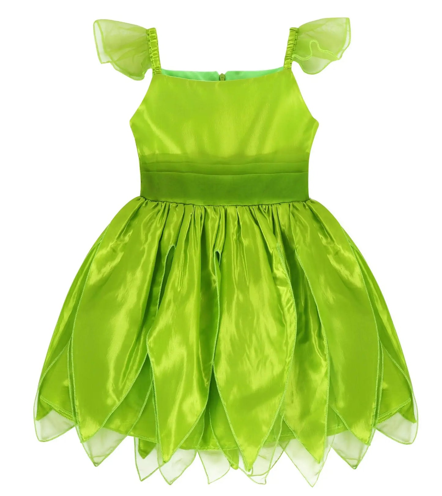 Girls Cosplay Green Fairy Tinker bell Dress Kids Princess Flower Fairy Wings Costume Party Tinkerbell Tinker Bell Dresses