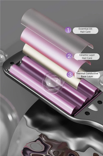 10mm Wave Curling Iron V-Shaped Wool Curling Iron Rapid Heating Five-Level Temperature Control Egg Roll Curling Iron