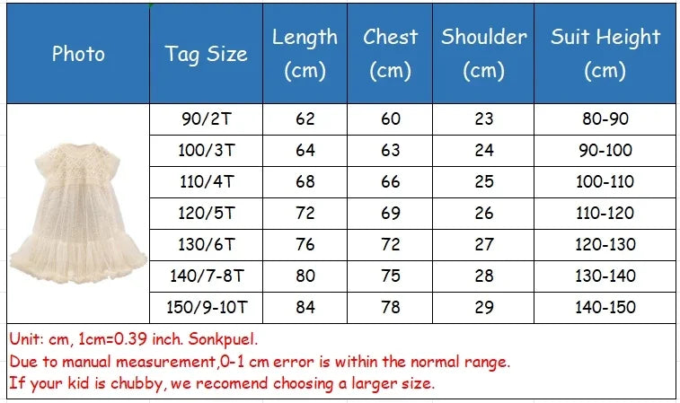 2024 Novo Vestido de Princesa para Meninas, Casual, Primavera, Verão, Roupas Infantis, Vestidos Infantis de Pérolas no Pescoço, Vestido de Fio da Moda