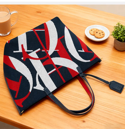 Women's Handbag Retro Design Large Capacity Fashionable Shopping Bag Multifunctional Holiday Essential Women's Bucket Bag