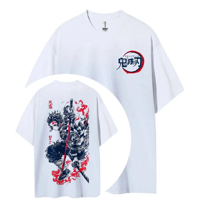 Unisex Round Neck Anime T-Shirt Men's and Women's Summer Fashion Breathable Street T-Shirt