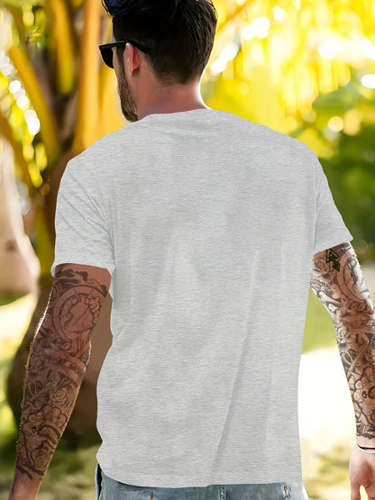 Men's summer 100% cotton MADE MITH LOVE 1968 printed fashionable casual sports loose round neck short sleeved T-shirt top