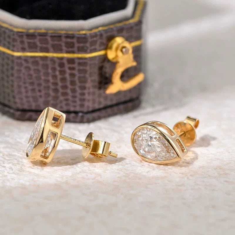 Classic Oval/Water drop Bubble Zircon Earrings for Women S925 Silver Plated 18k Gold Party Fine Jewelry Wholesale