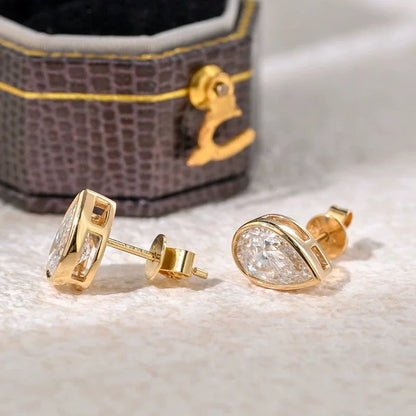 Classic Oval/Water drop Bubble Zircon Earrings for Women S925 Silver Plated 18k Gold Party Fine Jewelry Wholesale