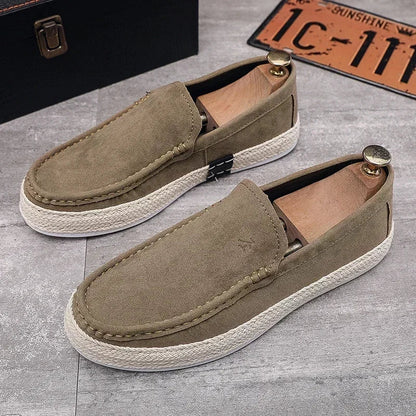 Calçados Masculinos Leves Casuais, Tênis Masculino Respirável para Caminhada, Mocassins, Sapatos Preguiçosos, Sapatos de Condução Antiderrapantes, Sapatos Confortáveis de Pano